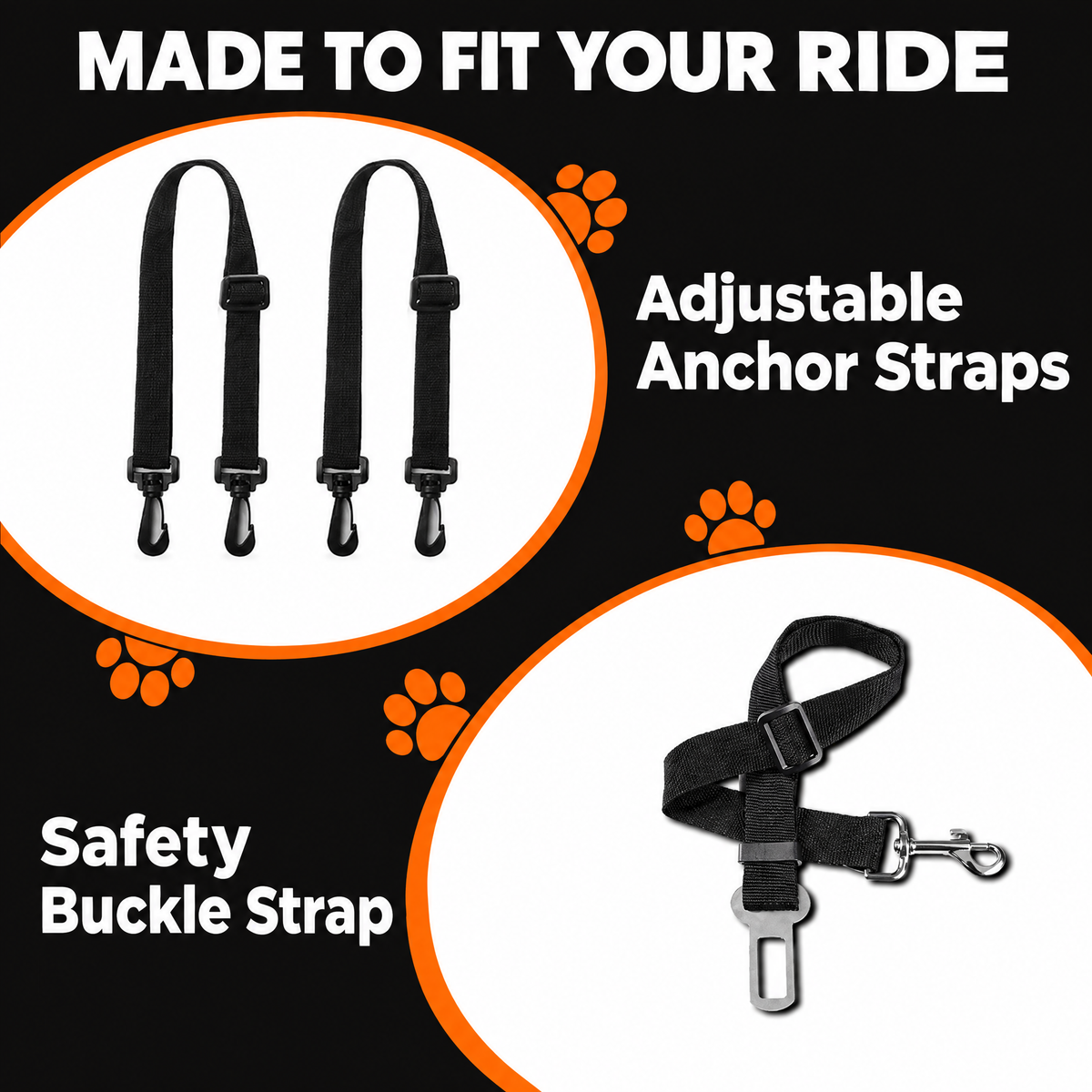 PawProtect™- Heavy Duty Waterproof Car Seat Protector for All Dog Sizes- 2.0