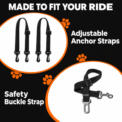 PawProtect™- Heavy Duty Waterproof Car Seat Protector for All Dog Sizes- 2.0