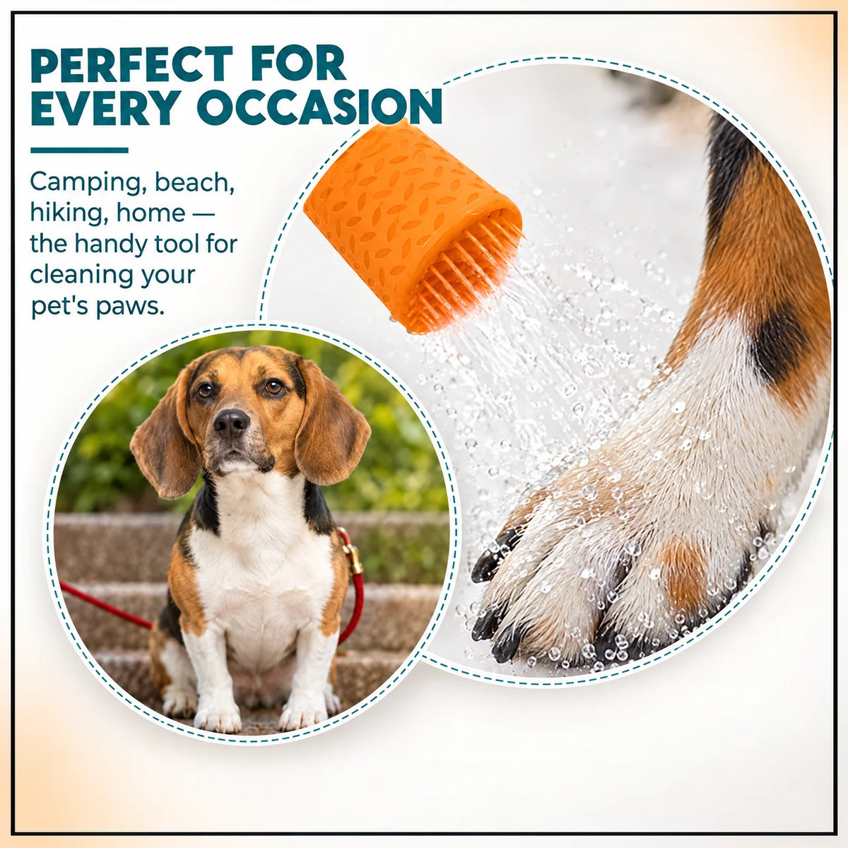 PawRinse™ - Portable Silicone Dog Paw Cleaner for On-The-Go - 2.0
